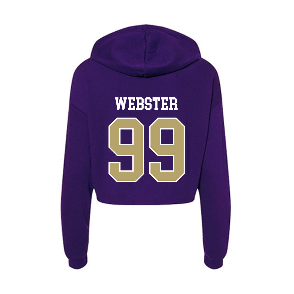 JMU - NCAA Football : Cole Webster - Women's Crop Fleece Hoodie-1