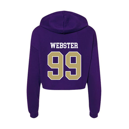 JMU - NCAA Football : Cole Webster - Women's Crop Fleece Hoodie-1