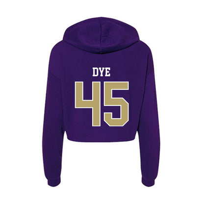 JMU - NCAA Football : Trashon Dye - Women's Crop Fleece Hoodie-1