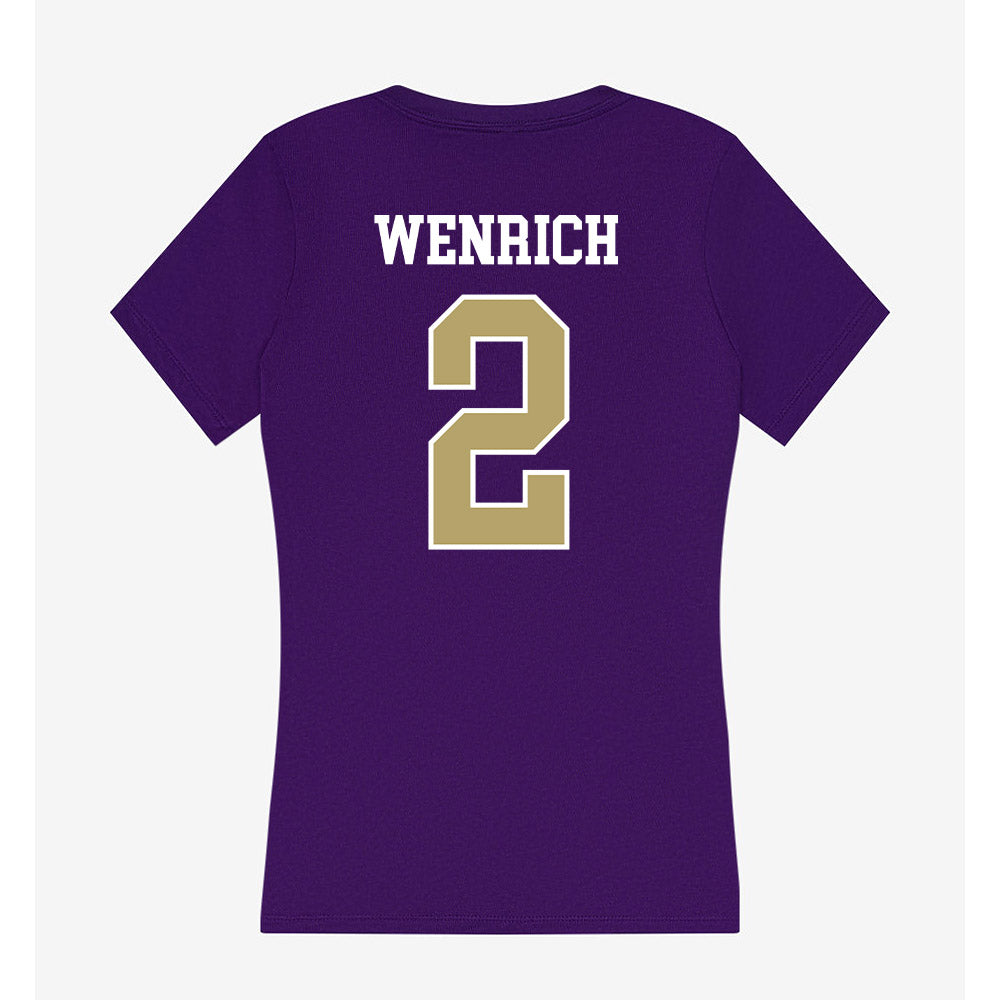 JMU - NCAA Women's Volleyball : Grace Wenrich - Women's V-Neck T-Shirt-1