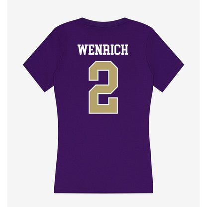JMU - NCAA Women's Volleyball : Grace Wenrich - Women's V-Neck T-Shirt-1