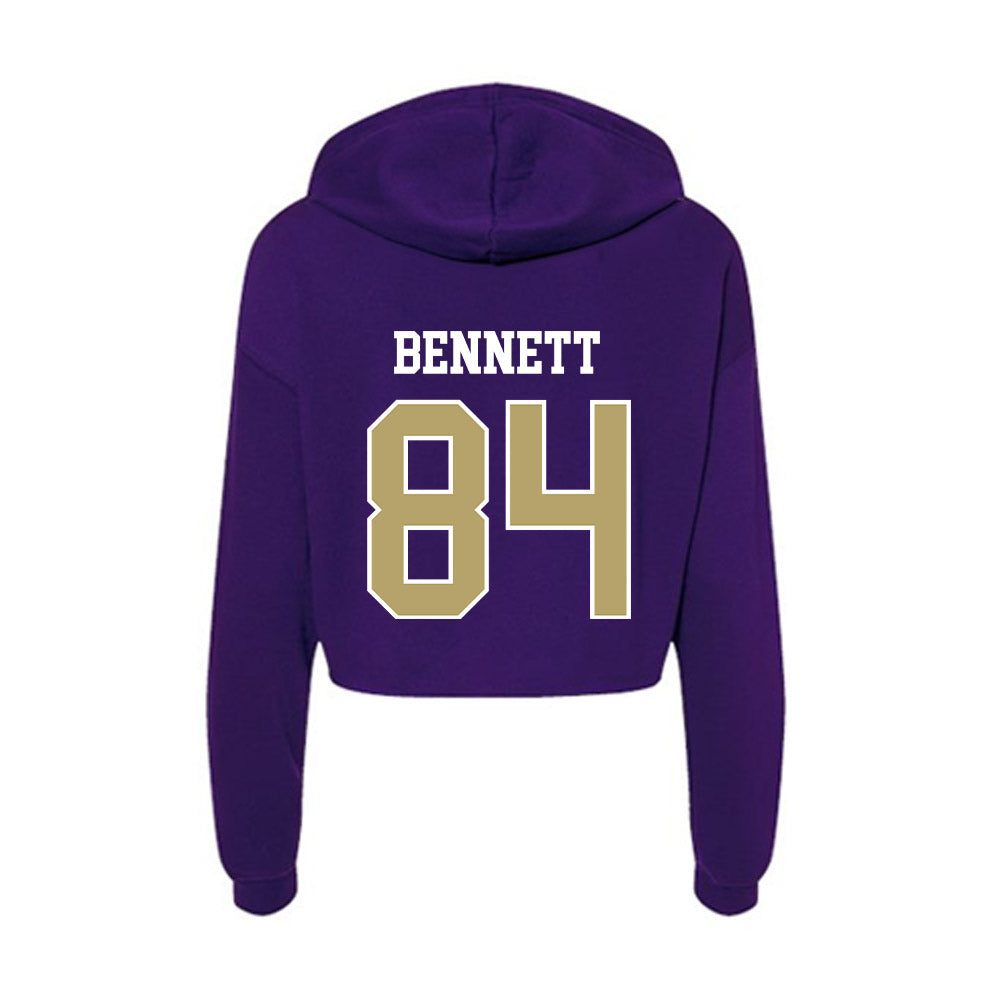 JMU - NCAA Football : Andrew Bennett - Women's Crop Fleece Hoodie-1