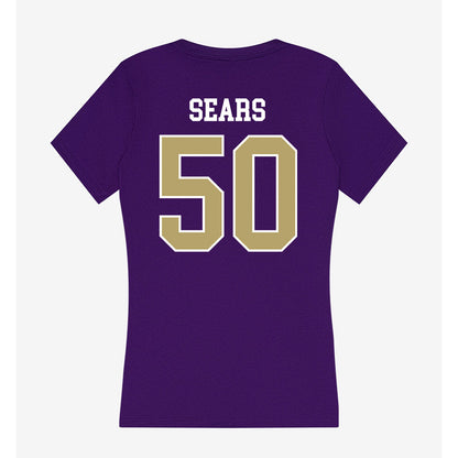 JMU - NCAA Football : Jesse Sears - Women's V-Neck T-Shirt-1