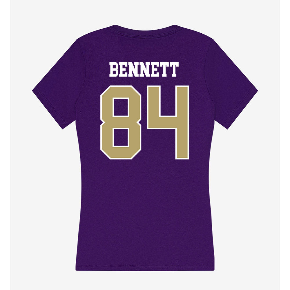 JMU - NCAA Football : Andrew Bennett - Women's V-Neck T-Shirt-1