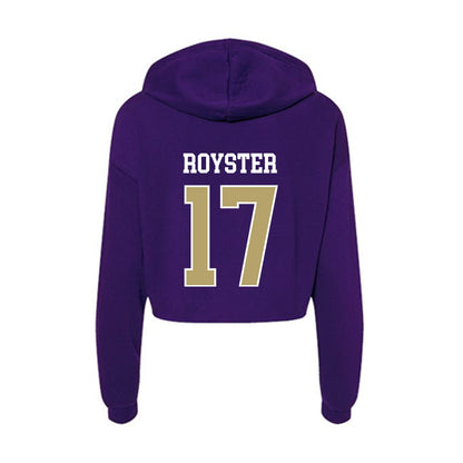 JMU - NCAA Football : Danny Royster - Women's Crop Fleece Hoodie-1