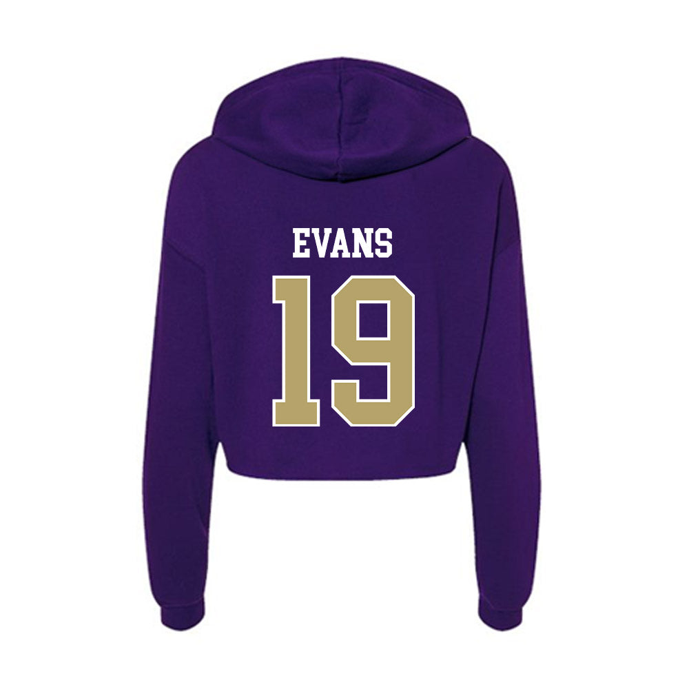 JMU - NCAA Softball : Emma Jo Evans - Women's Crop Fleece Hoodie-1