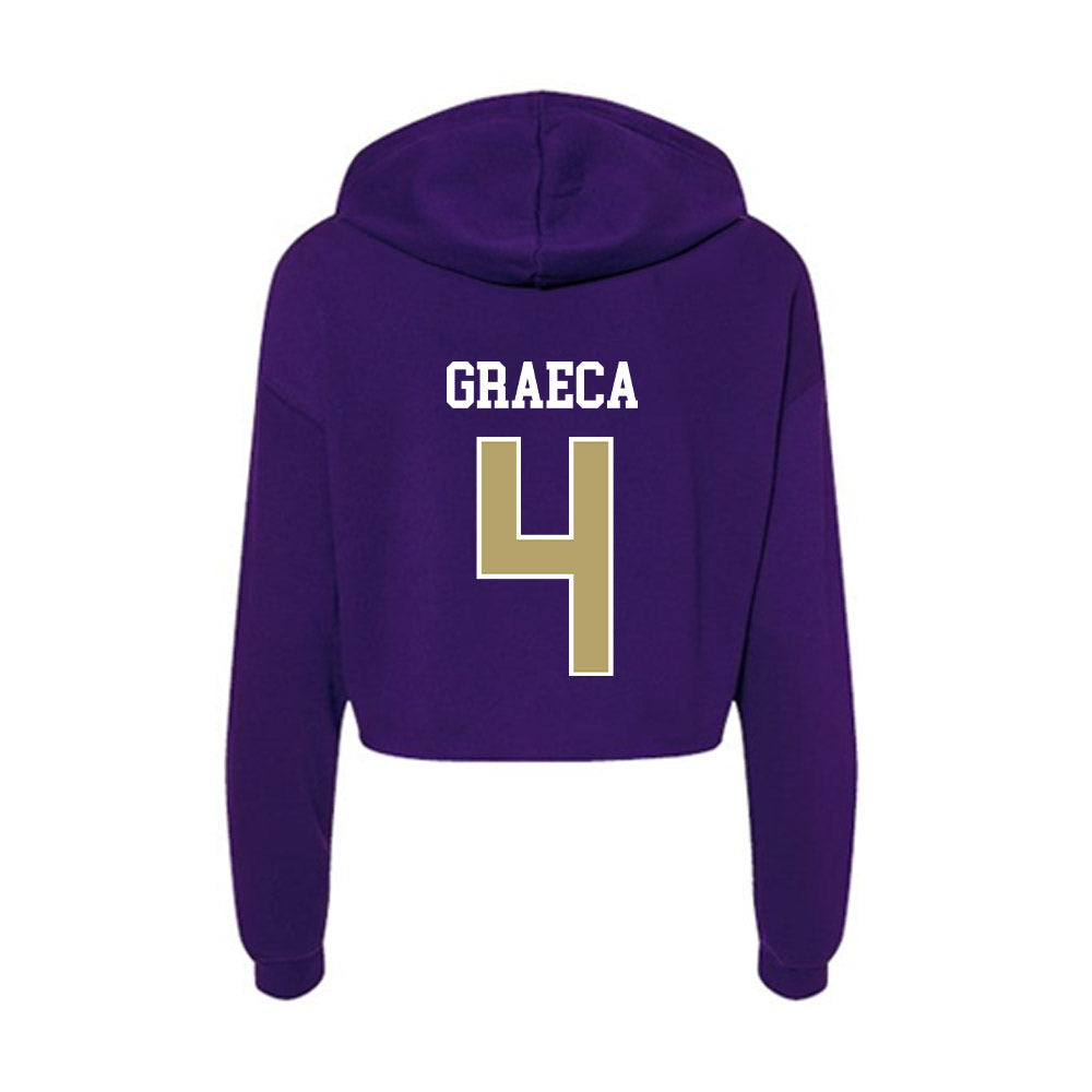 JMU - NCAA Women's Soccer : Emily Graeca - Women's Crop Fleece Hoodie-1