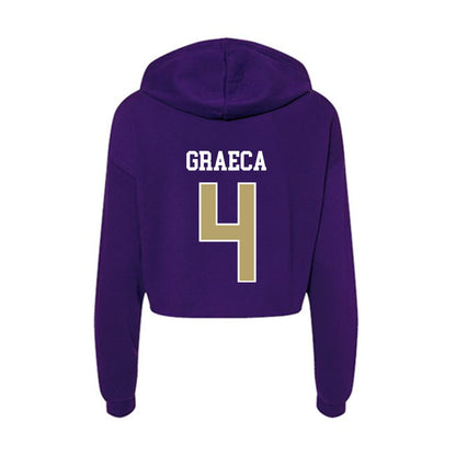 JMU - NCAA Women's Soccer : Emily Graeca - Women's Crop Fleece Hoodie-1