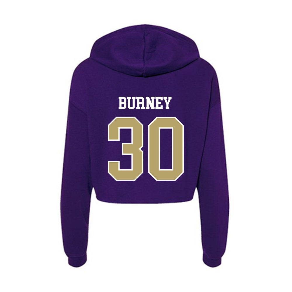 JMU - NCAA Football : Trace Burney - Women's Crop Fleece Hoodie-1