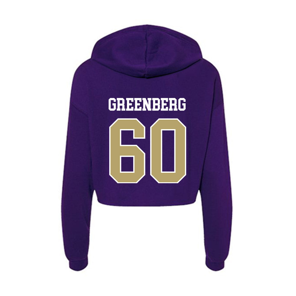 JMU - NCAA Football : Zach Greenberg - Women's Crop Fleece Hoodie-1