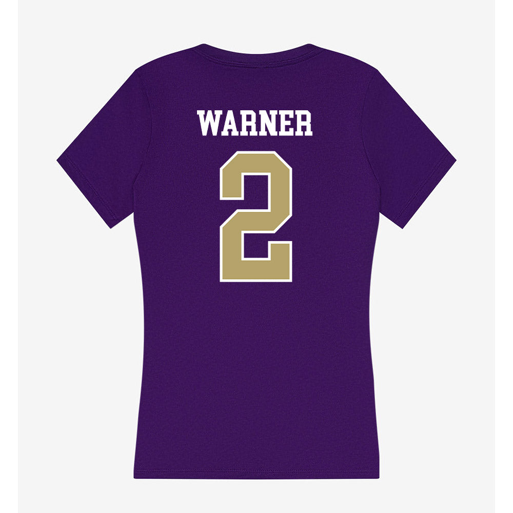 JMU - NCAA Softball : Reaghan Warner - Women's V-Neck T-Shirt-1
