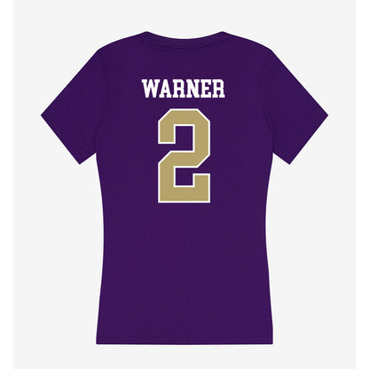 JMU - NCAA Softball : Reaghan Warner - Women's V-Neck T-Shirt-1