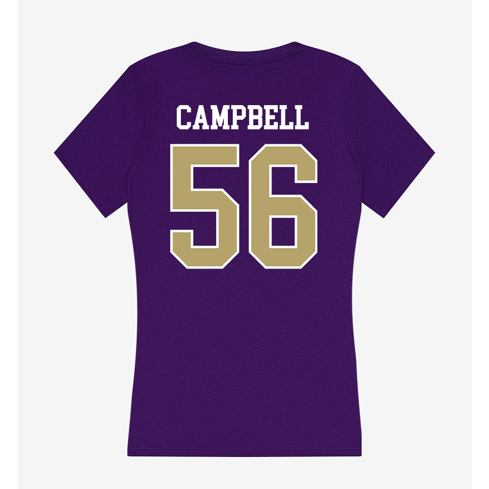 JMU - NCAA Football : JaKobe Campbell - Women's V-Neck T-Shirt-1