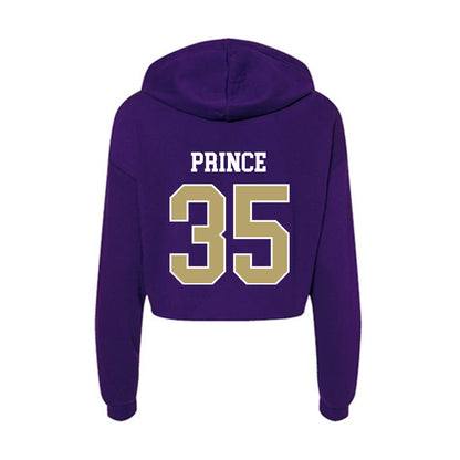 JMU - NCAA Football : Joshua Prince - Women's Crop Fleece Hoodie-1