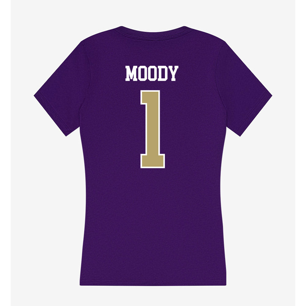 JMU - NCAA Baseball : Reece Moody - Women's V-Neck T-Shirt-1