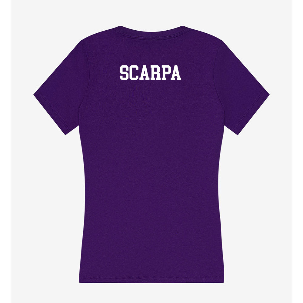JMU - NCAA Women's Cross Country : Elizabeth Scarpa - Women's V-Neck T-Shirt-1