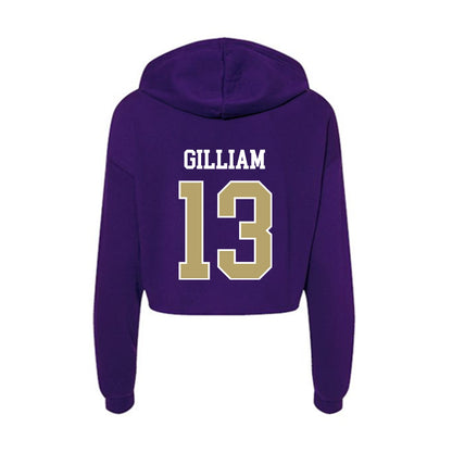 JMU - NCAA Football : Kacey Gilliam - Women's Crop Fleece Hoodie-1