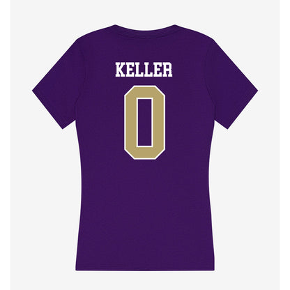 JMU - NCAA Football : Cole Keller - Women's V-Neck T-Shirt-1