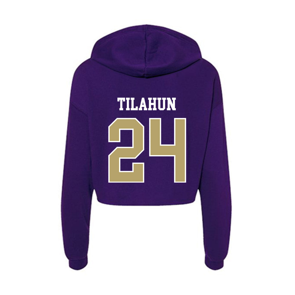 JMU - NCAA Men's Soccer : Henok Tilahun - Women's Crop Fleece Hoodie-1