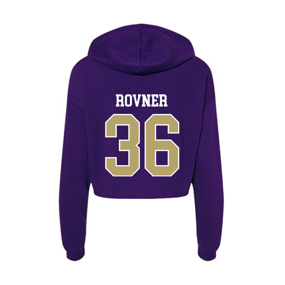 JMU - NCAA Women's Soccer : Tali Rovner - Women's Crop Fleece Hoodie-1