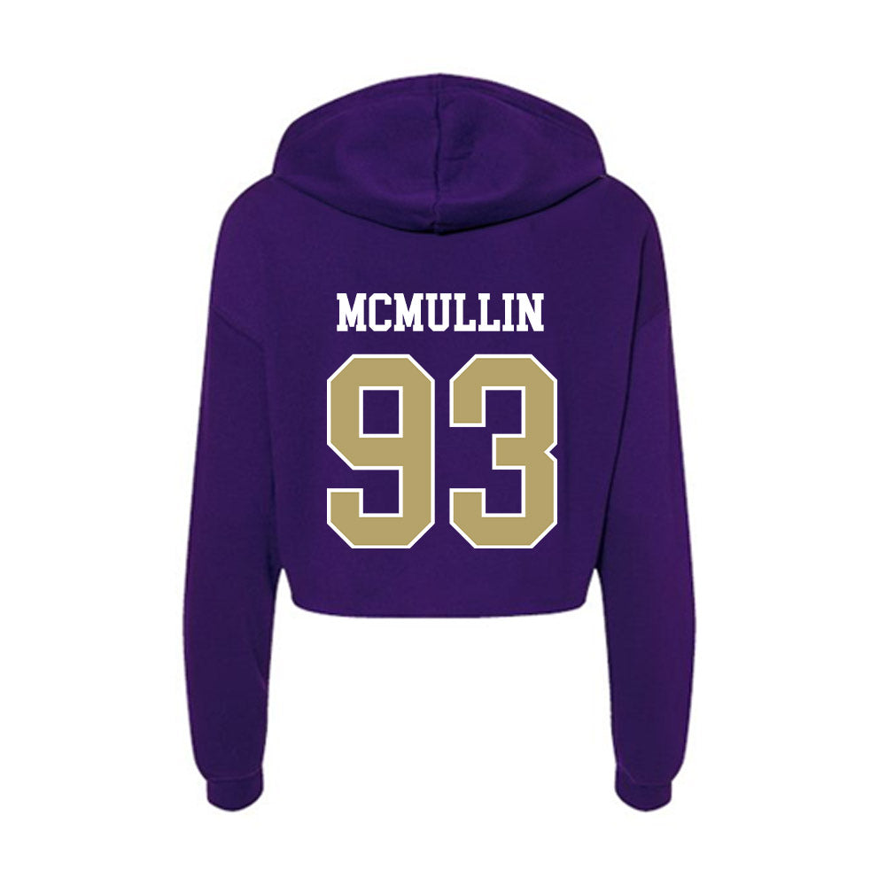 JMU - NCAA Football : Mychal McMullin - Women's Crop Fleece Hoodie-1