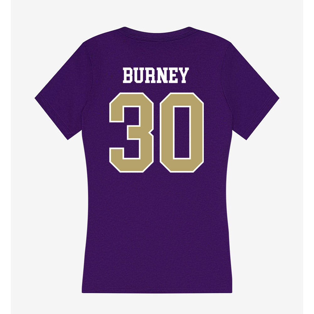 JMU - NCAA Football : Trace Burney - Women's V-Neck T-Shirt-1