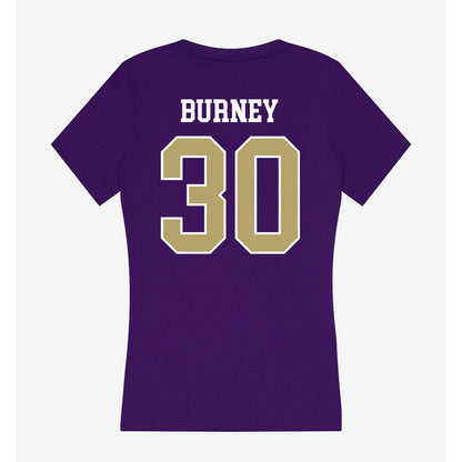 JMU - NCAA Football : Trace Burney - Women's V-Neck T-Shirt-1