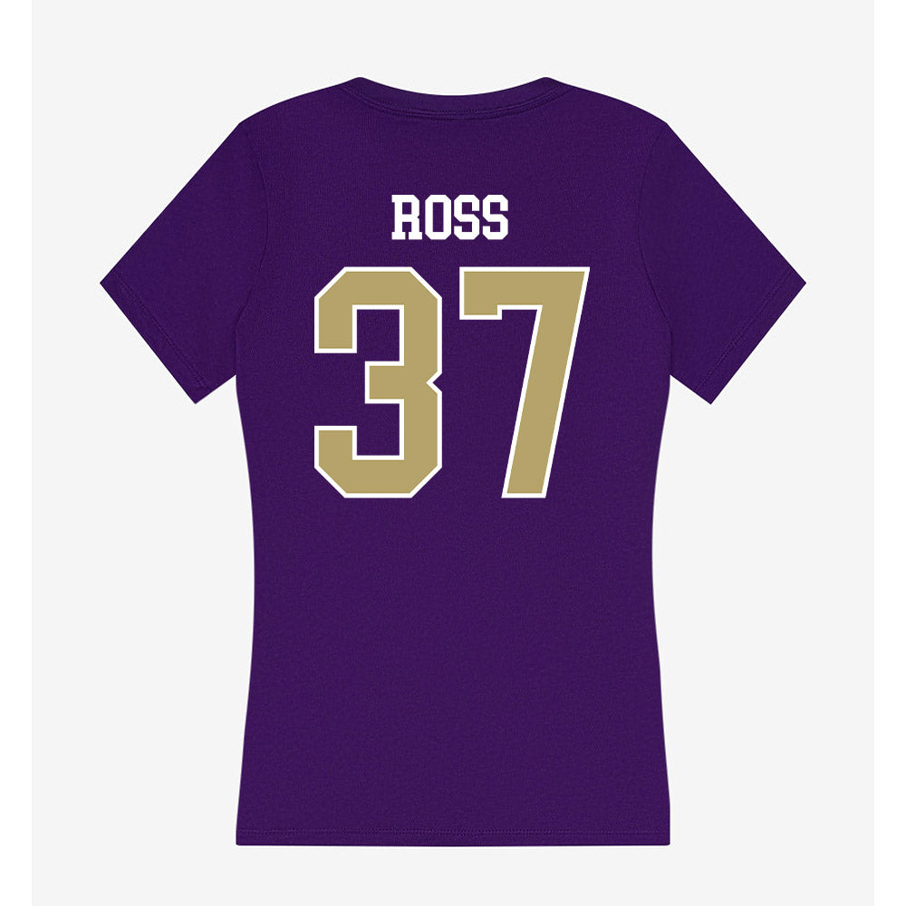 JMU - NCAA Football : Hayden Ross - Women's V-Neck T-Shirt-1