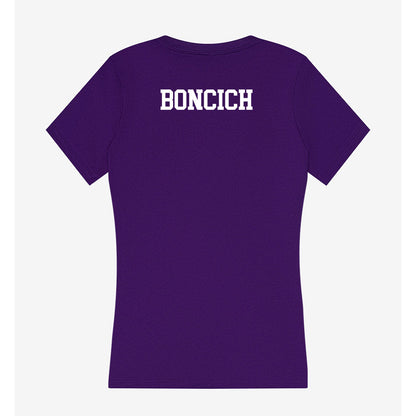 JMU - NCAA Cheerleading : Annaka Boncich - Women's V-Neck T-Shirt-1