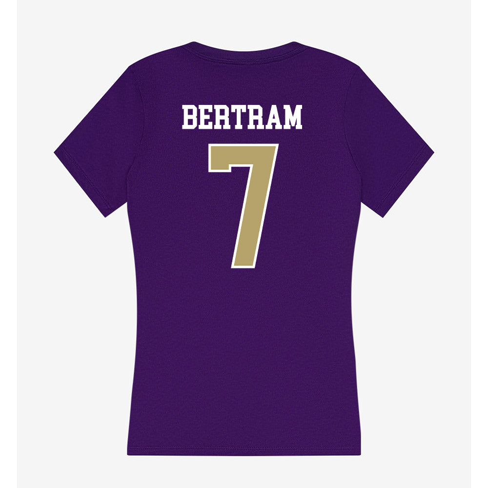 JMU - NCAA Softball : Lucy Bertram - Women's V-Neck T-Shirt-1