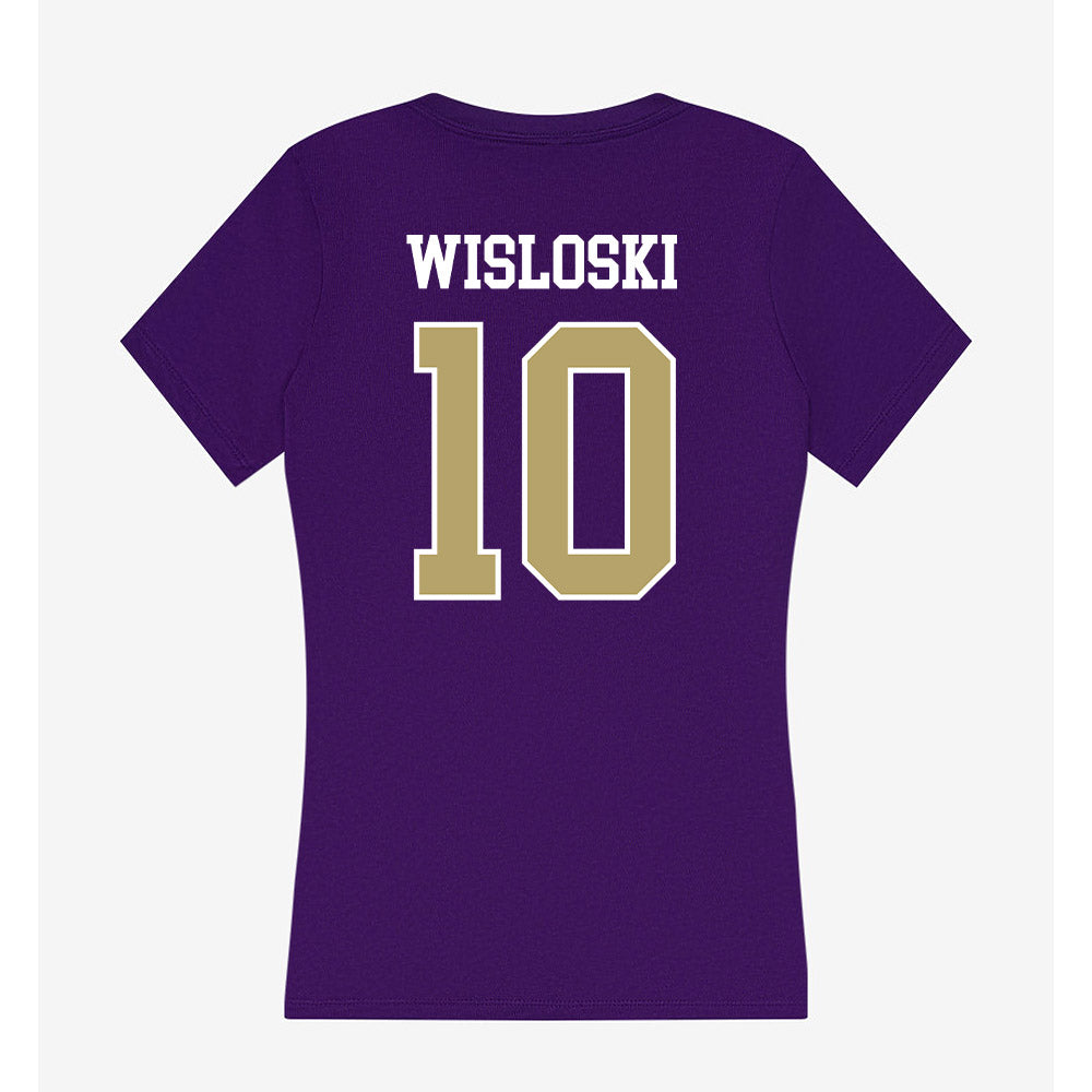 JMU - NCAA Football : Braeden Wisloski - Women's V-Neck T-Shirt-1