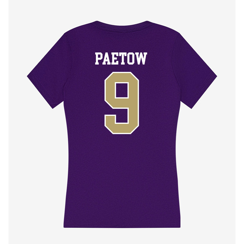 JMU - NCAA Softball : Bree Paetow - Women's V-Neck T-Shirt-1