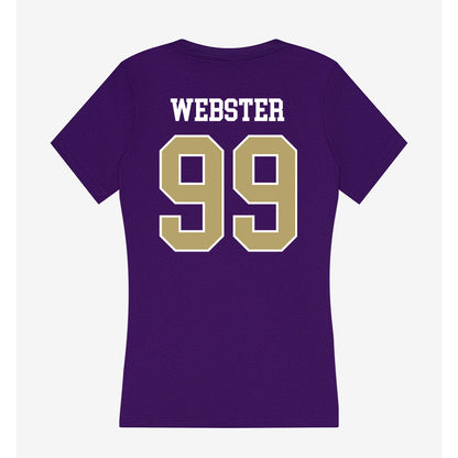 JMU - NCAA Football : Cole Webster - Women's V-Neck T-Shirt-1