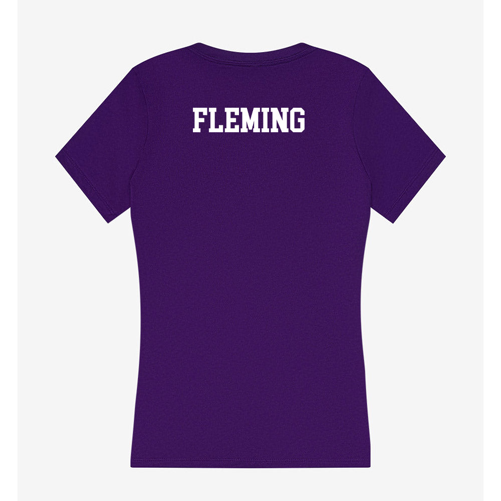 JMU - NCAA Cheerleading : Dominic Fleming - Women's V-Neck T-Shirt-1