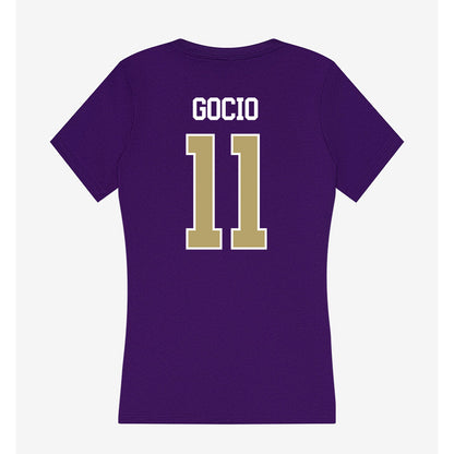 JMU - NCAA Baseball : Ryan Gocio - Women's V-Neck T-Shirt-1