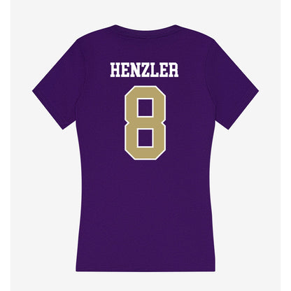 JMU - NCAA Softball : Bella Henzler - Women's V-Neck T-Shirt-1