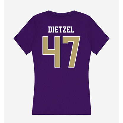 JMU - NCAA Football : Mitchell Dietzel - Women's V-Neck T-Shirt-1