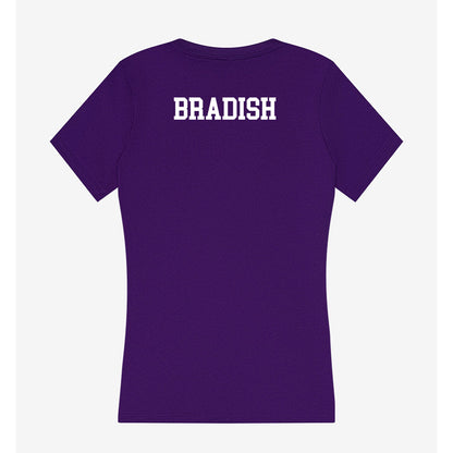 JMU - NCAA Women's Cross Country : Kate Bradish - Women's V-Neck T-Shirt-1