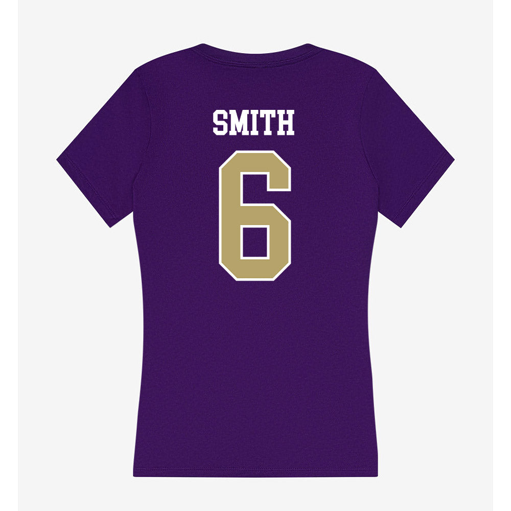 JMU - NCAA Softball : Lili Smith - Women's V-Neck T-Shirt-1