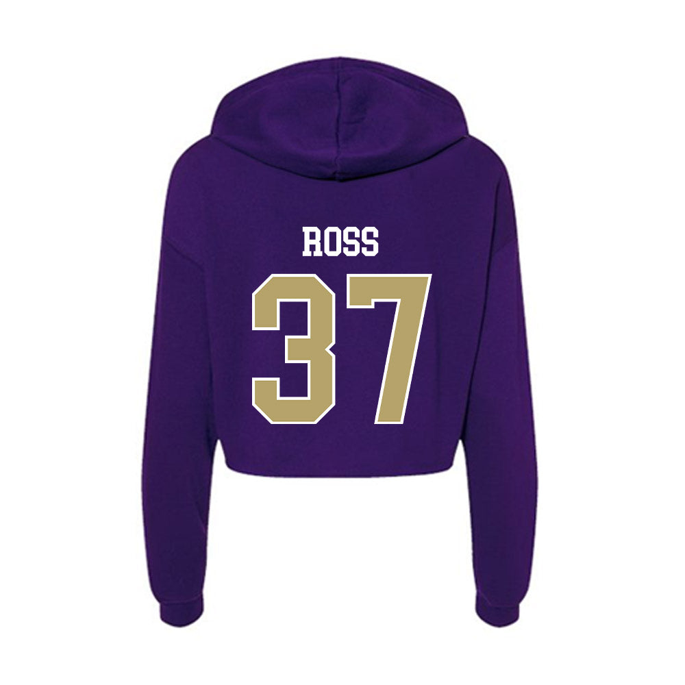 JMU - NCAA Football : Hayden Ross - Women's Crop Fleece Hoodie-1
