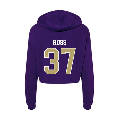 JMU - NCAA Football : Hayden Ross - Women's Crop Fleece Hoodie-1