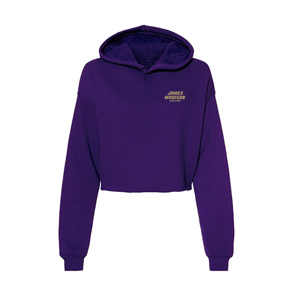 JMU - NCAA Women's Soccer : Selma Rajakangas - Women's Crop Fleece Hoodie-0