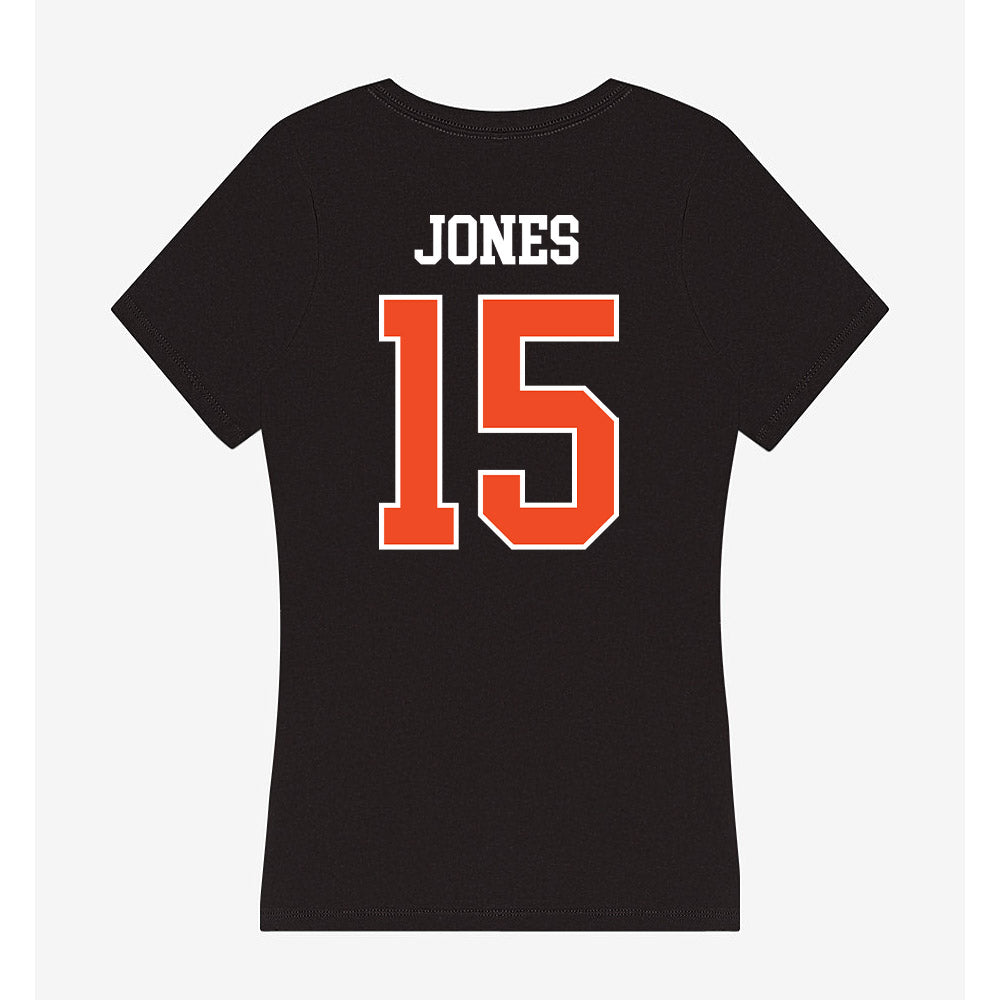 Campbell - NCAA Football : Jordan Jones - Women's V-Neck T-Shirt-1