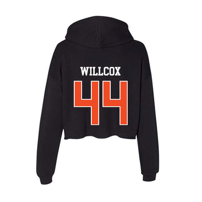 Campbell - NCAA Football : Ryder Willcox - Women's Crop Fleece Hoodie-1