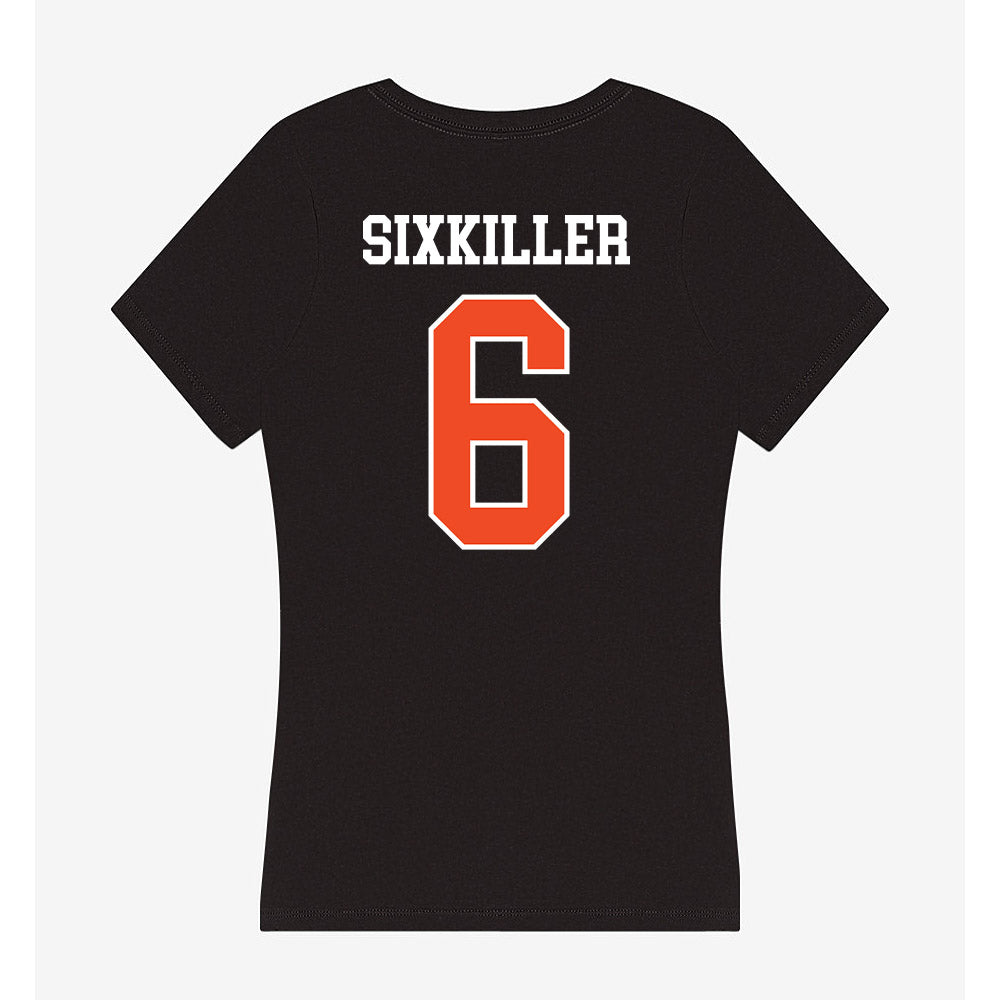 Campbell - NCAA Football : Kamden Sixkiller - Women's V-Neck T-Shirt-1