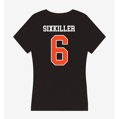 Campbell - NCAA Football : Kamden Sixkiller - Women's V-Neck T-Shirt-1
