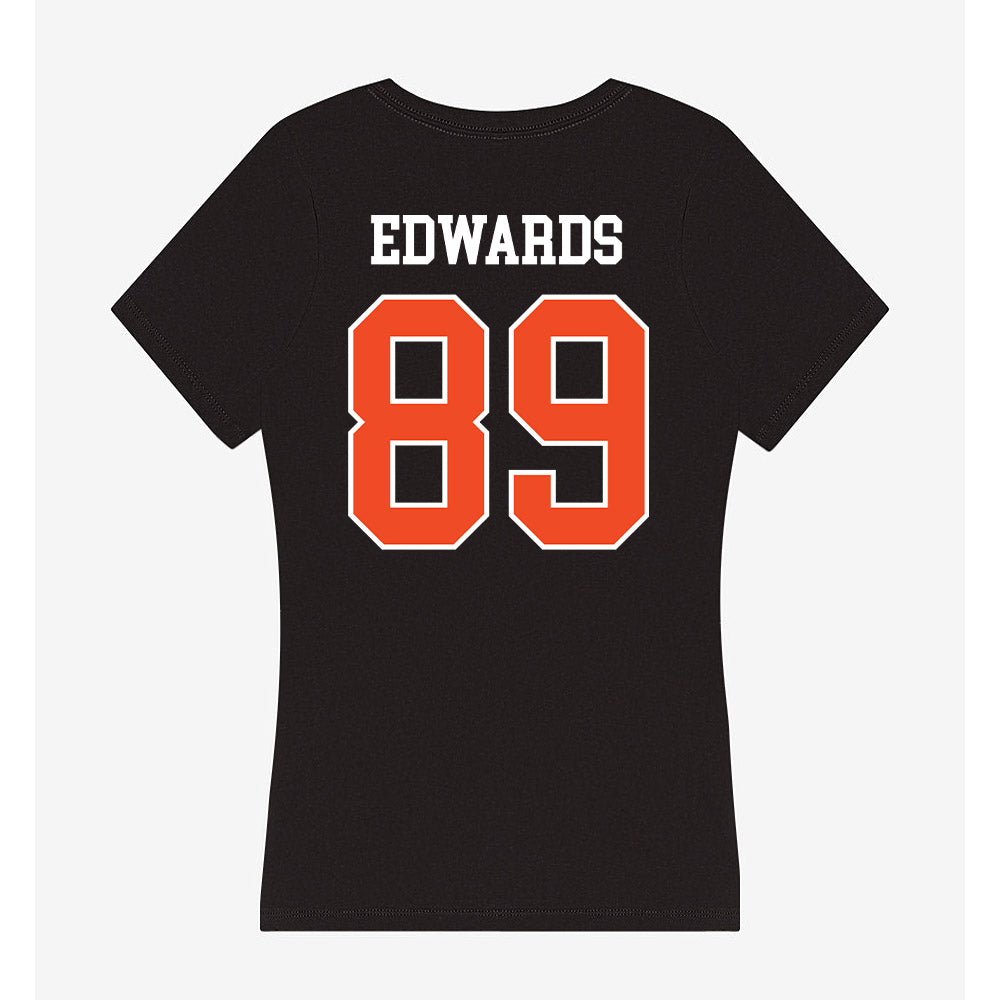 Campbell - NCAA Football : Okie Edwards - Women's V-Neck T-Shirt-1