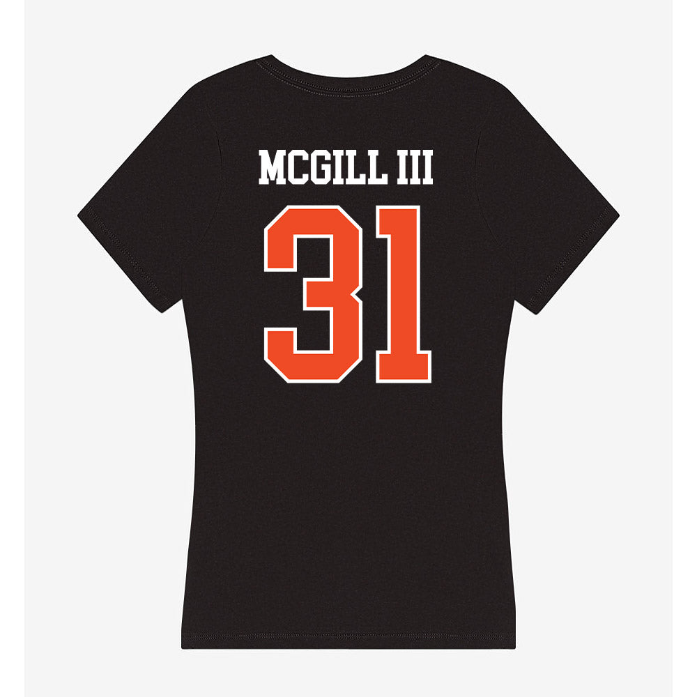 Campbell - NCAA Football : Mikey McGill III - Women's V-Neck T-Shirt-1