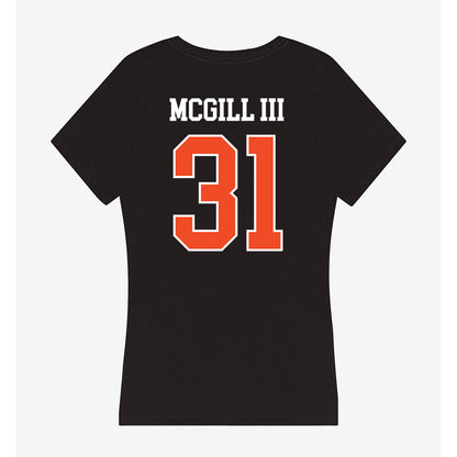 Campbell - NCAA Football : Mikey McGill III - Women's V-Neck T-Shirt-1