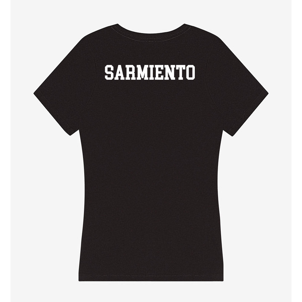 Campbell - NCAA Cheerleading : Camila Sarmiento - Women's V-Neck T-Shirt-1